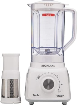 Liquidificador Turbo Power, Mondial, Branco/Cinza, 550W, 110V - L-99 WG