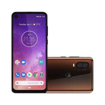 Smartphone Motorola Moto One Vision 128GB Bronze Tela 6,3" Câmera Dupla 48MP Selfie 25MP Android 9.0 Pie