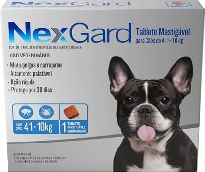 NexGard Antipulgas e Carrapatos para Cães de 41 a 10kg 1 tablete