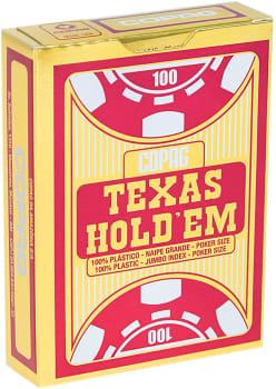 Baralho Texas Hold'em Poker Size Naipe Grande - Copag