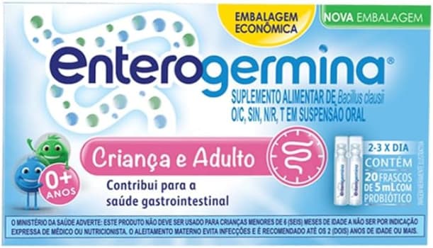 Enterogermina Probiótico Modelo Família 20 Unidades De 5 Ml