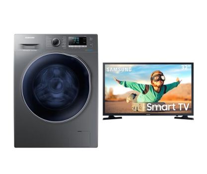 Lava e Seca Samsung WD11J64E4AX + Smart TV LED 32" HD Samsung T4300