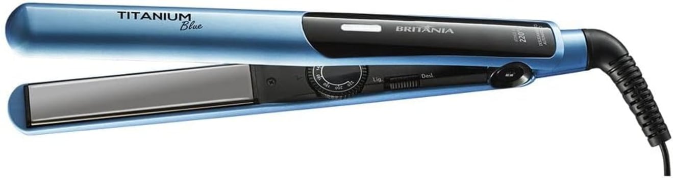 Prancha Titanium Blue 35W, Bivolt - Britânia (Azul)