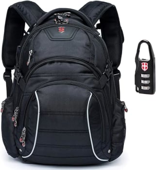 Mochila Swissport Masculina Reforçada Notebook C/Cadeado 36L