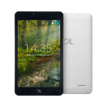 Tablet DL Creative Tab TX380BRA Wi-Fi 8GB Android 7 Quad-Core Tela 7" Câmera Frontal 0.3MP Branco