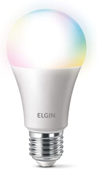 Smart Lâmpada Led Colors 10w Bivolt Wi-FI - Elgin compatível com Alexa