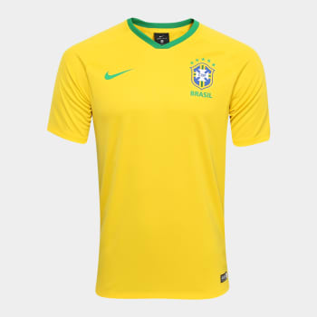 Camisa Seleção Brasil I 2018 s/n° - Torcedor Estádio Nike Masculina