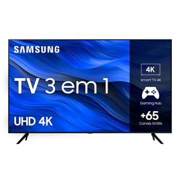 Samsung Smart TV 75 polegadas UHD 4K 75CU7700 Processador Crystal 4K Gaming Hub Alexa built in