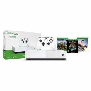 Console Xbox One S 1TB All - Digital Edition - Minecraft Sea of Thieves - Forza Horizon 3