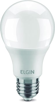 Lâmpada Bulbo LED A60 9W 6500k Elgin Bivolt Luz Branca Fria