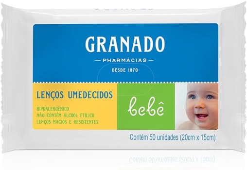 10 Pacotes Lenços Umedecidos Bebê Tradicional Granado