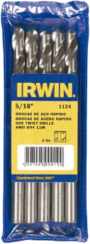 Broca Aço Rápido Irwin para Metal Ansi B 94 11m de 73mm x 9/64 Pol. (73mm x 3,58mm) Iw1454