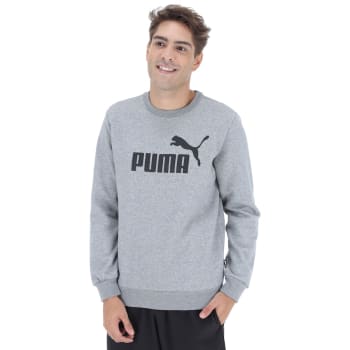Blusão de Moletom Puma Ess Logo Crew Sweat FL Big Logo - Masculino