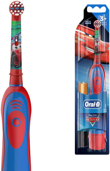 Escova Dental Elétrica Oral-B Disney Pixar Cars + 2 Pilhas AA