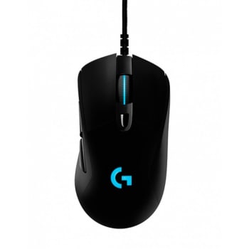 Mouse Gamer Logitech G403 HERO com RGB LIGHTSYNC 6 Botões Programáveis Ajuste de Peso e Sensor HERO 25K - 910-005631