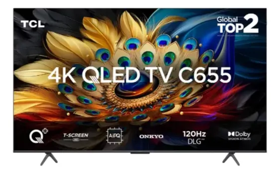 Tcl Qled Smart Tv 50” C655 4k Uhd Google Tv Dolby Vision