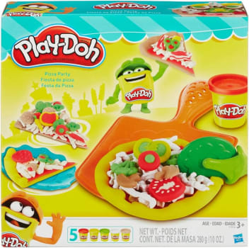 Brinquedo Conjunto de Massinha Play-Doh Festa da Pizza com 5 Potes B1856 - Hasbro