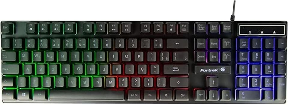 Fortrek Teclado Gamer BLACKFIRE NEW, PRETO