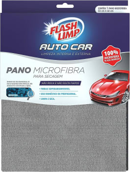 Pano Microfibra Automotivo para Secagem Azul Petróleo AUT9447 Flash Limp