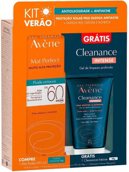 Kit Mat Perfect Fluido Antiacne 40G + Cleanence Intense 40G, Avène