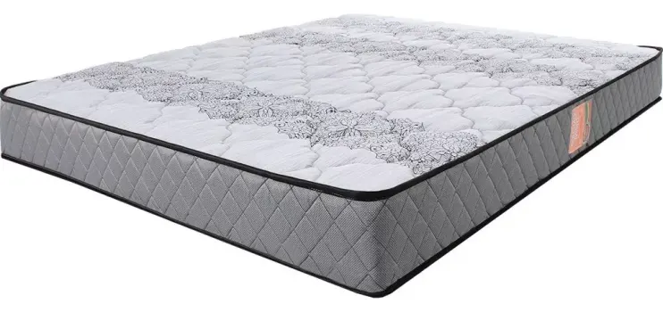 Colchão Casal Ortopédico Firme Espuma D33 Antialérgico Cor Cinza BF Colchões 138x188cm