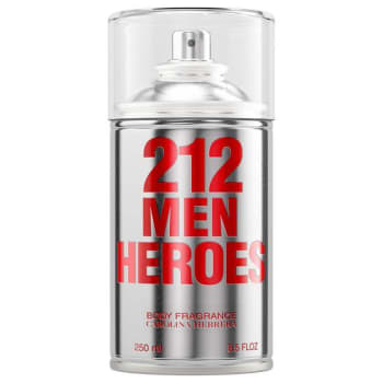 Perfume Body Spray 212 Men Heroes Carolina Herrera 250ml