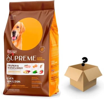 Ração Quatree Supreme Cães Adultos Raças Médias e Grandes Frango e Batata Doce 15kg + Uma Surpresa