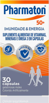 Polivitamínico Pharmaton 50+ Imunidade e Energia 30 cápsulas