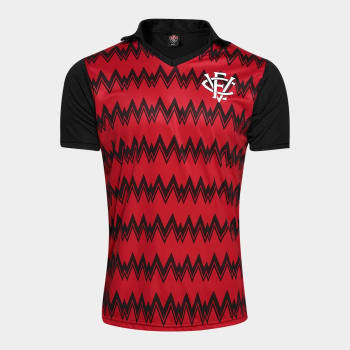 Camisa Vitória 1993 s/nº Masculina - Preto e Vermelho