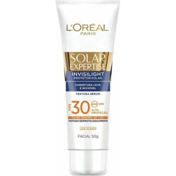 Protetor Solar Facial L'Oreal Paris Expertise Invisilight FPS 30 50g