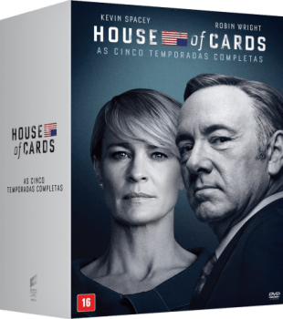 DVD House Of Cards - 1ª A 5ª Temporada - 20 Discos