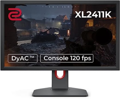 Monitor Gamer BenQ ZOWIE XL2411K para PC com 24", 144Hz, Color Vibrance, Black eQualizer, Conexão Display Port, 120Hz Compatível com PS5 e Xbox série 