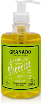 10 Unidades | Sabonete Líquido Glicerina Ervadoce Granado 300ml