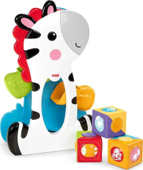 Zebra Blocos Surpresa - Fisher Price, Branco