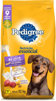 PEDIGREE Ração Pedigree Nutrição Essencial Carne Ou Carne Ao Leite Para Cães Adultos 10,1 Kg