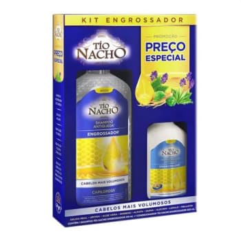 Shampoo Tio Nacho Antiqueda Engrossador 415ml + Condicionador Tio Nacho Antiqueda Engrossador