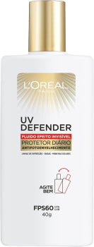 Protetor Solar Facial L'Oréal Paris UV Defender Fluido FPS 60, 40g