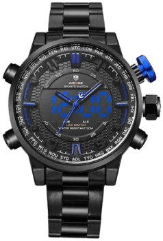 Relógio Masculino Weide Anadigi WH-6402 Azul