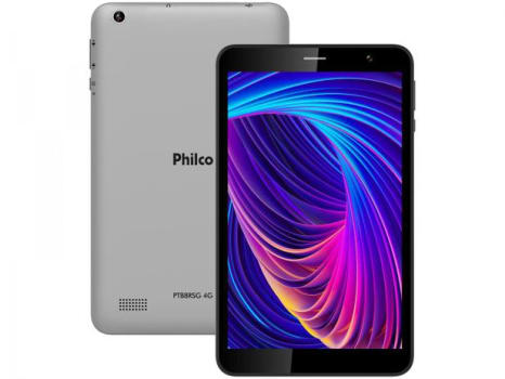 Tablet Philco PTB8RRG 8” 4G Wi-Fi 32GB - Android 10 Quad-Core Câm. 5MP + Selfie 2MP - Magazine Ofertaesperta