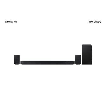 Soundbar Samsung HWQ990C, 11.1.4 Canais, Dolby Atmos + DTS:X, Inteligência de som antirruído, Alexa Int. - Soundbar  - Magazine