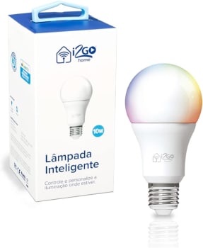 Lâmpada Inteligente Smart Lamp I2GO Home Wi-Fi LED 10W - Compatível com Alexa - 3 Anos de Garantia