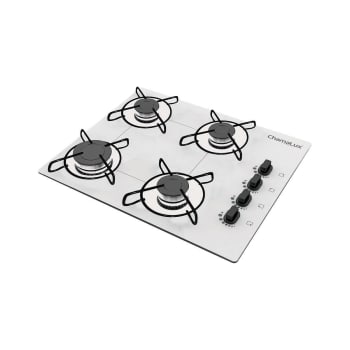 Cooktop 4 Bocas Chamalux GLP Branco 64 Bivolt