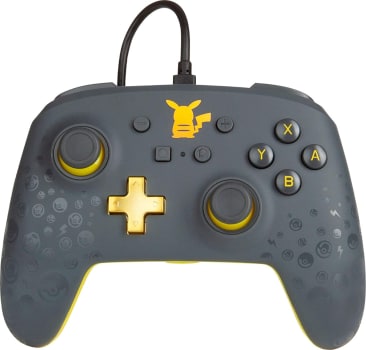  Powera 1517916-01 Controle P/ Nsw Enhanced Enwired Pikachu Gray - Nintendo_switch 