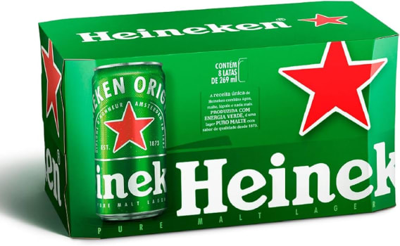 3 Packs — Heineken Cerveja Pilsen 269ml - Total 24 Latas