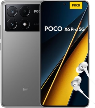 Smartphone Xiaomi POCO X6 Pro 5G 12GB+512GB NFC Dimensity 8300-Ultra 64MP câmera tripla 67W 120Hz AMOLED (Cinza)