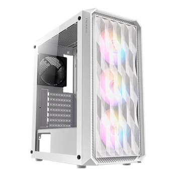 Gabinete Gamer Antec NX292 W, Mid Tower, E-ATX, Lateral em Vidro Temperado, 3 Coolers Fans RGB, Branco - NX292