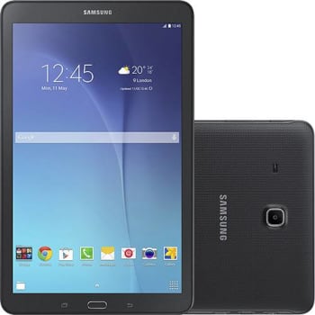 Tablet Samsung Galaxy Tab E T561M 8GB Wi-Fi 3G Tela 9.6" Android 4.4 Quad-Core - Preto