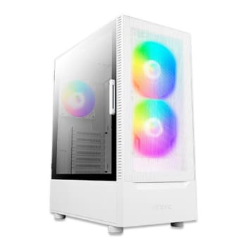 Gabinete Gamer Antec NX410 W V2, Mid Tower, ATX, Lateral em Vidro Temperado, 2 Coolers Fans RGB, Branco - NX410