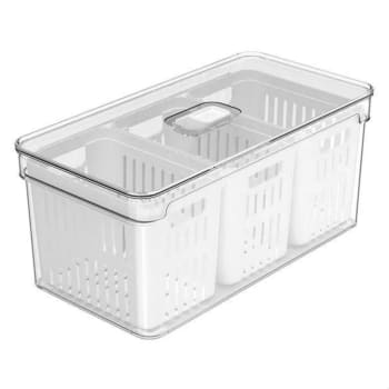 Organizador Clear Fresh 5L com 3 Cestos - OU