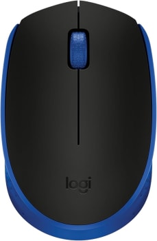 Mouse sem fio Logitech M170 com Design Ambidestro Compacto, Conexão USB e Pilha Inclusa - Azul